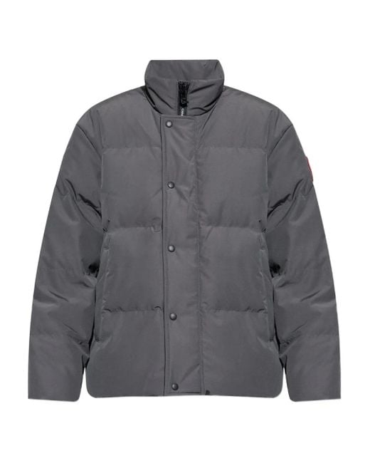 Canada Goose Gray Quilted Puffer Jacket for men