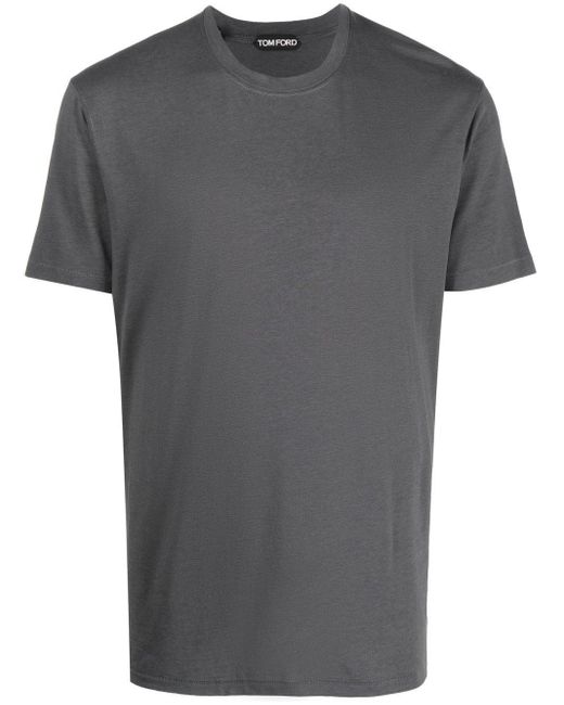 Tom Ford Jersey Crew-neck T-shirt in Grey (Gray) for Men | Lyst