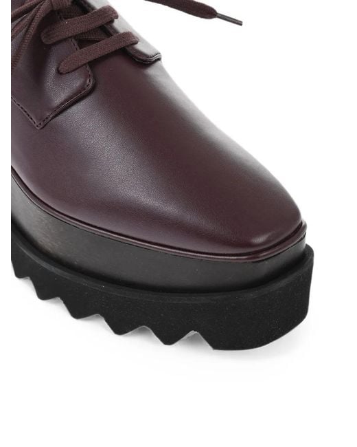 Stella McCartney Brown Elyse Platform Derby Shoes