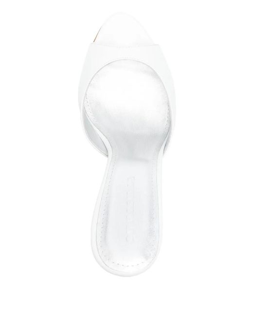 Ginissima White Vicky Heeled Sandals