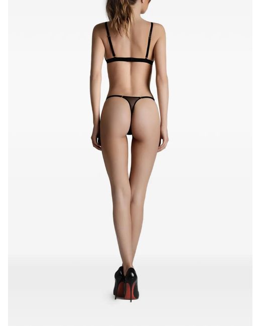 Maison Close Black Corps À Corps Triangle-Cup Bra