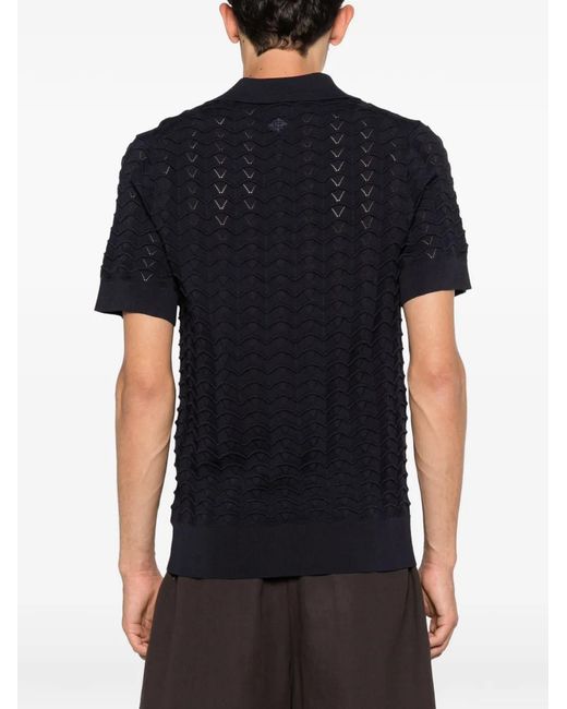 CHE Black Open-Neck T-Shirt for men