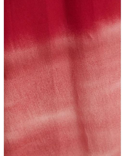 Liviana Conti Red Ombre Tie-Dye Dress