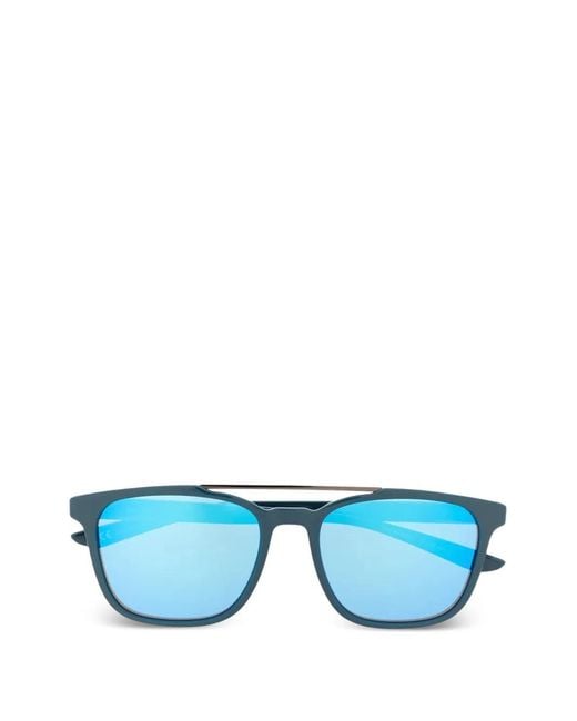 Nike Blue Windfall Mirror Sunglasses