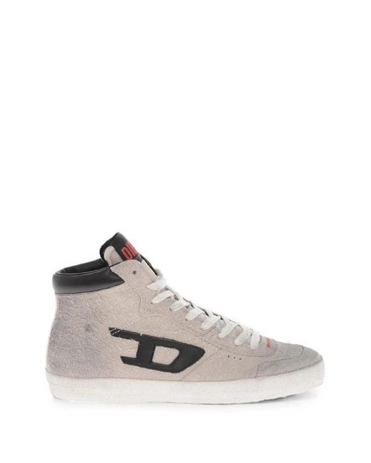 DIESEL White S-Leroji High-Top Sneakers for men