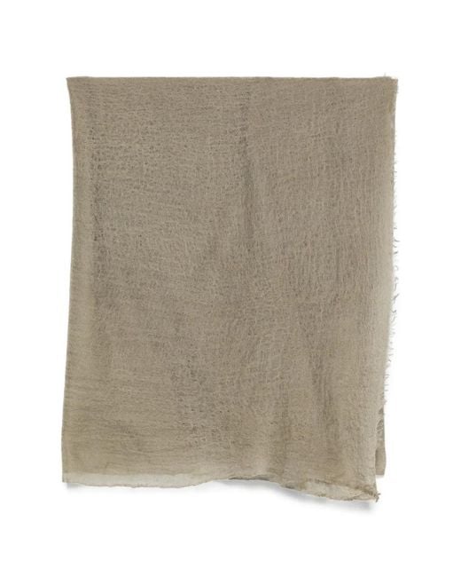 Mouleta Natural Frayed-Edge Scarf