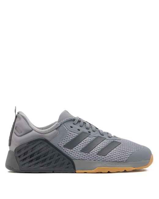 Adidas Gray Dropset 3 Mesh-Sneakers