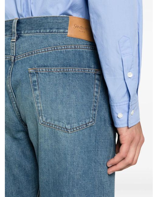 Saint Laurent Blue Mick Long Jeans for men