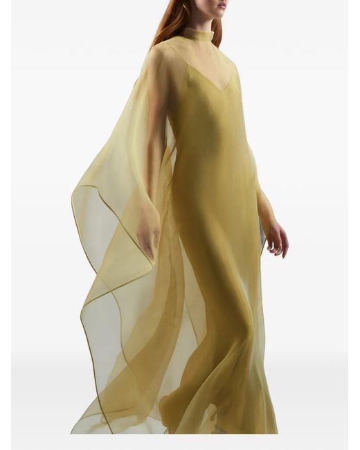 Taller Marmo Yellow Sphinx Kaftan Maxi Dress
