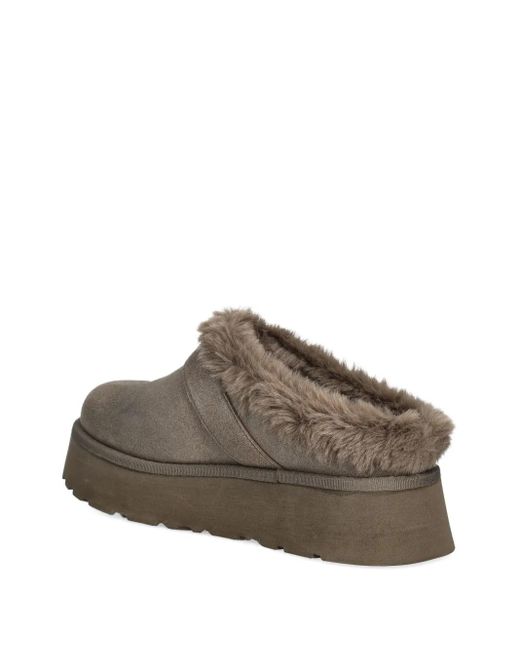 Guess Brown Buckle-Logo Mules