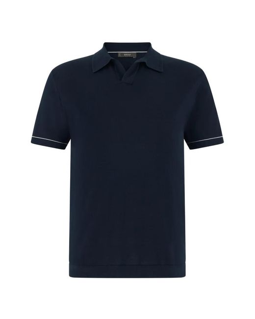 Boggi Blue V-Neck T-Shirt for men