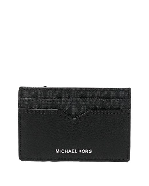 Michael Kors Black Hudson Signature Logo Cardholder for men