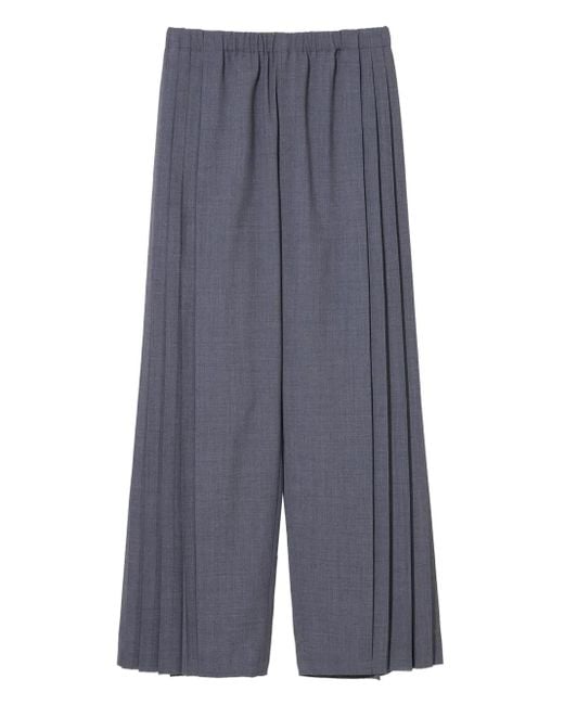 Undercover Broek Met Geplooid Vlak in het Blue