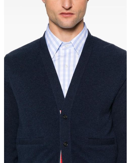 Thom Browne Vest Met V-Hals in het Blue voor heren
