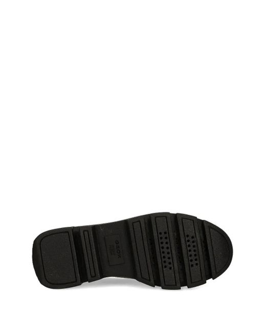 Geox Green Buckle-Detail Platform Loafers