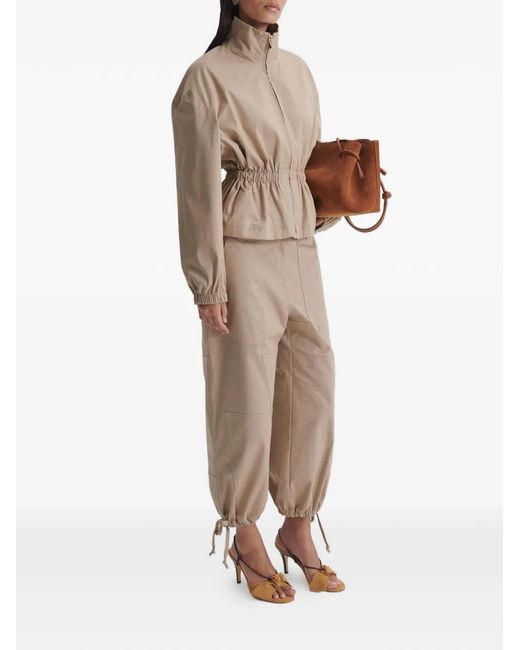 Scanlan Theodore Natural Patchwork Drawstring Cargo Pants