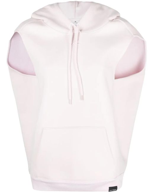 Hoodie En Jersey À Logo Brodé Courreges en coloris Pink