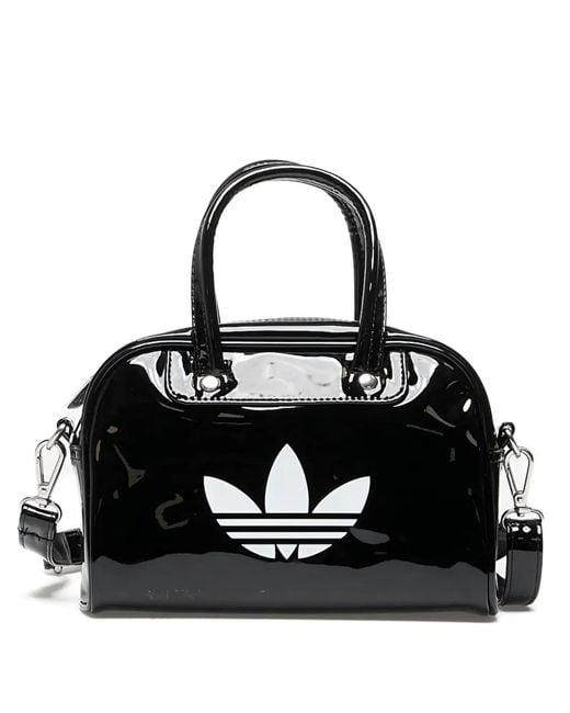 Adidas Black Mini Adicolor Bowling Logo Tote Bag