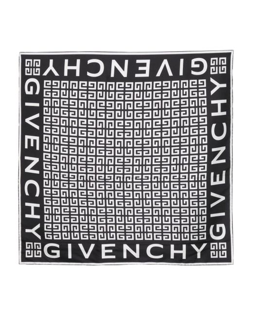 Fular con logo 4G estampado Givenchy de color Black