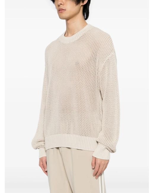 Represent Natural Open Gauge Knit Jumper for men