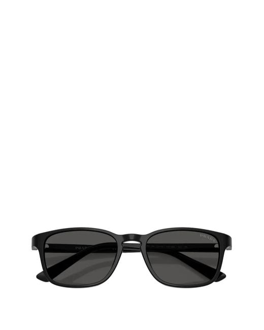 Prada Sonnenbrille Mit Eckigem Gestell in Black für Herren