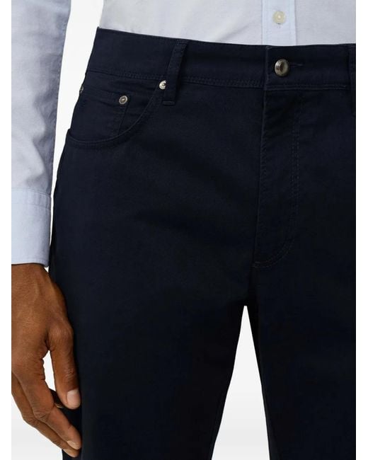 Hackett Blue Trinity Straight-Leg Trousers for men
