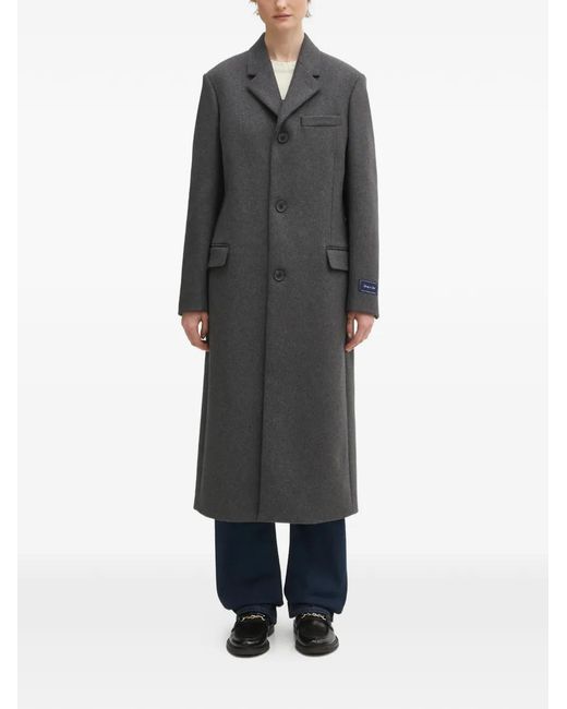 Sporty & Rich Black Button Coat