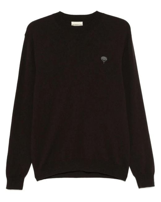 Mordecai Black Crew-Neck Sweater for men