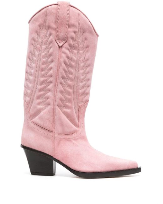 Paris Texas Pink Rosario 28mm Suede Boots