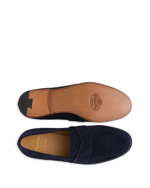 Church's Blue Classic Flat Shoes for men