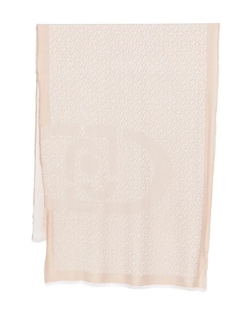 Liu Jo Natural Monogram Scarf