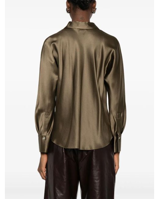 Vince Green Silk Shirt