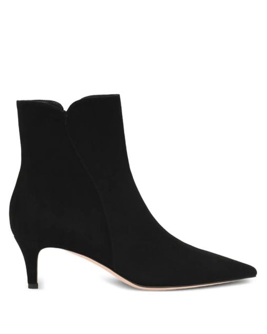 Gianvito Rossi Black 55Mm Levy Ankle Boots