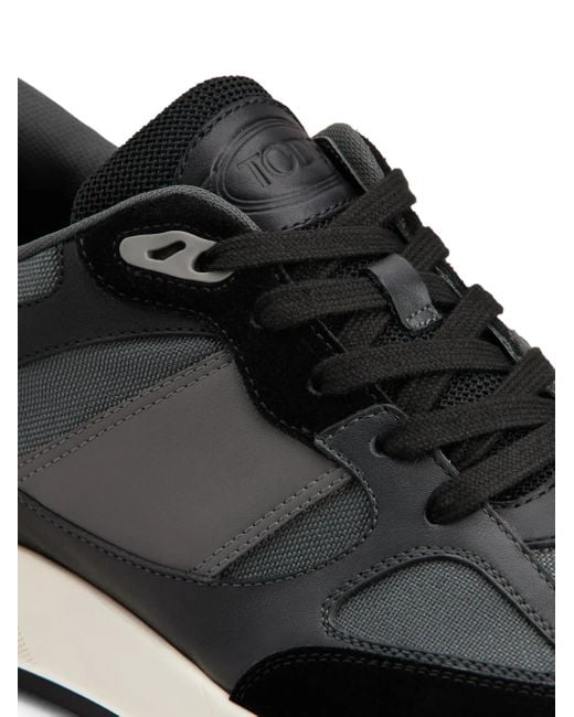 Tod's Black Panelled Sneakers for men