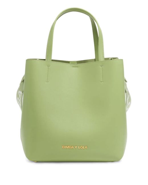 Bimba Y Lola Green Large Chihuahua Tote Bag