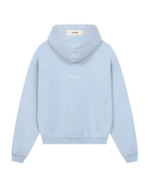 ROUGH Sweater Met Grafische Print En Capuchon in het Blue voor heren