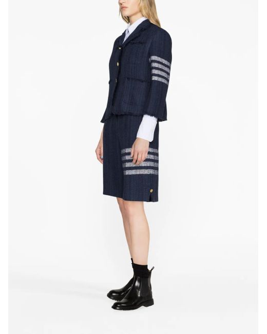 Thom Browne Blue Single-Breasted Jacket