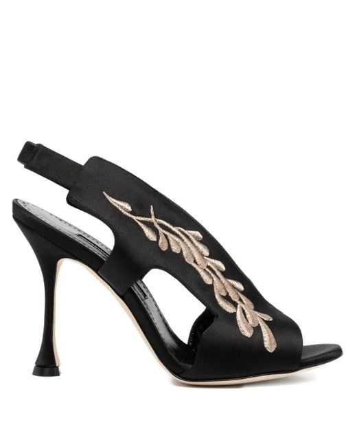 Sandales Pancrabonu 105 Mm Manolo Blahnik en coloris Black