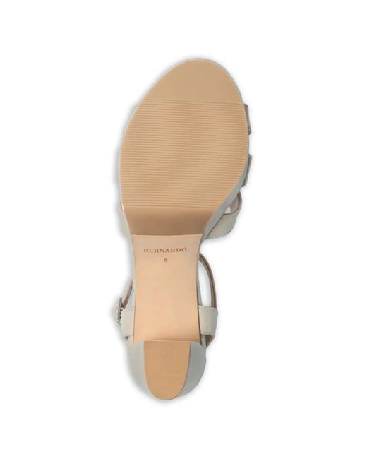 Bernardo Metallic Vittoria Woven Platform Sandals