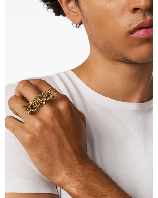 DIESEL Metallic Dx1681710 Logo Ring