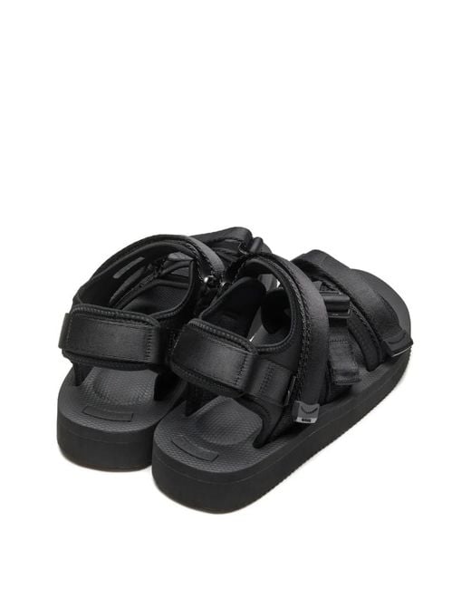 Suicoke Black Kisee-V Strappy Sandals