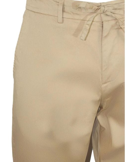 Canali Broek Met Trekkoord in het Natural voor heren