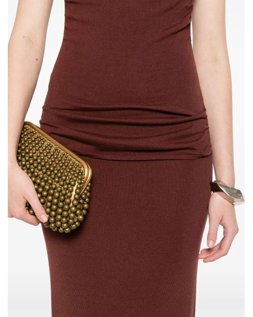 AYA MUSE Purple Knitted Maxi Dress
