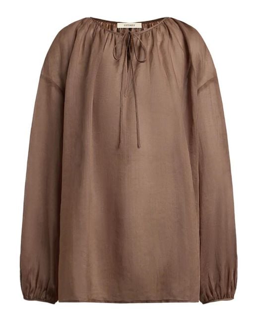 12 STOREEZ Rami Blouse in het Brown