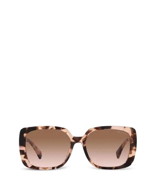 Polo Ralph Lauren Pink Square-Frame Sunglasses