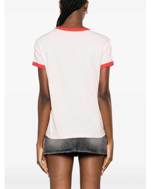Zadig & Voltaire Pink Walk Graphic-print Cotton T-shirt