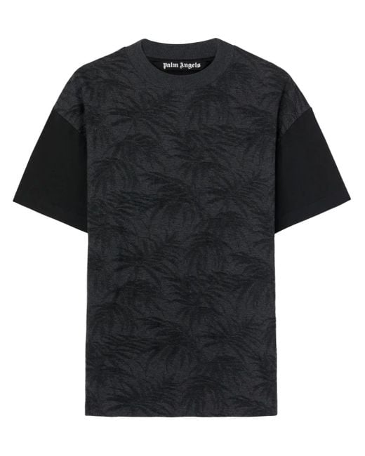 メンズ Palm Angels Palms ロゴ Tシャツ Black