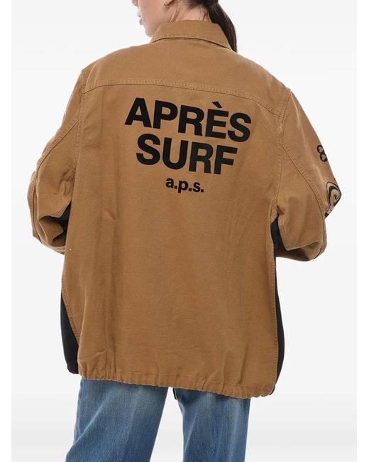 APRÈS SURF Natural Logo-Print Jacket