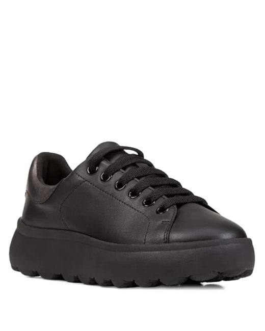 Geox Black Sneakers Mit Dicker Sohle