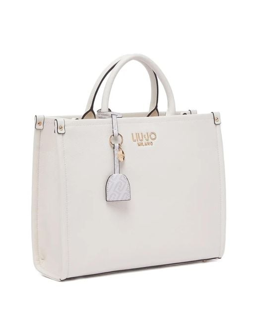 Liu Jo White Medium Handbag With Charm